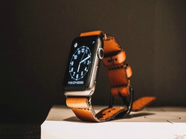 Brown Leather Strap Smartwatch